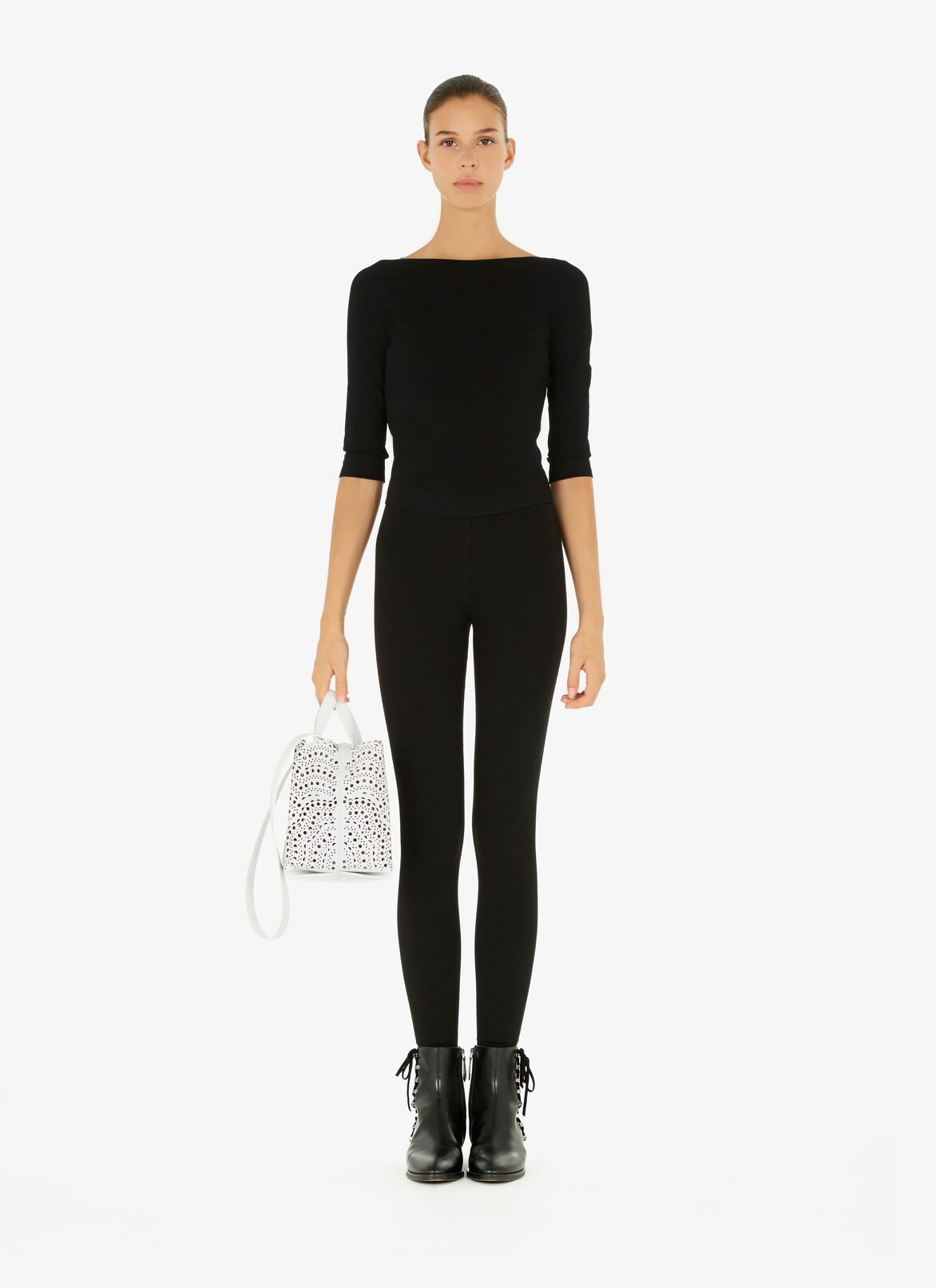Frida 24 Tote Bag ALAÏA WHITE FRIDA 24 TOTE BAG